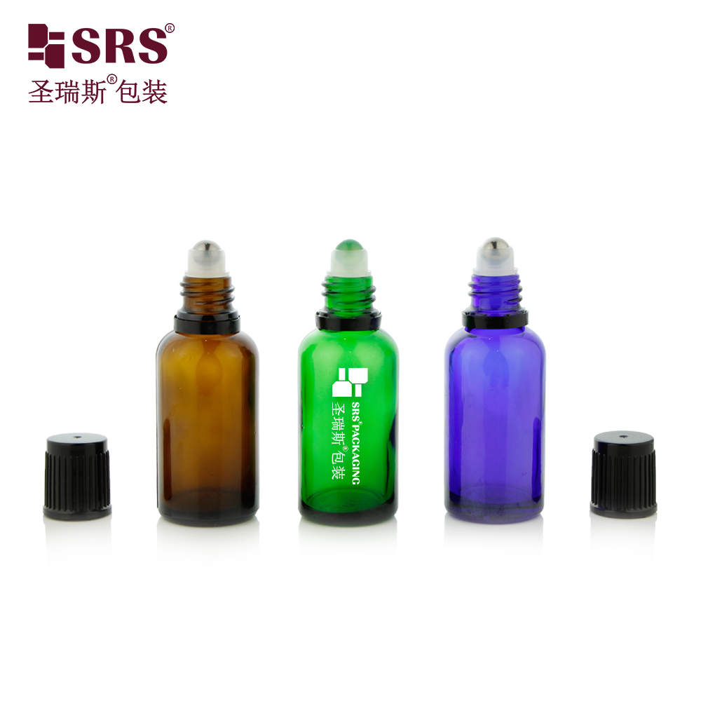 Essential Oil Perfume Glass Roll On Bottle With Tamper New Design Evident Cap