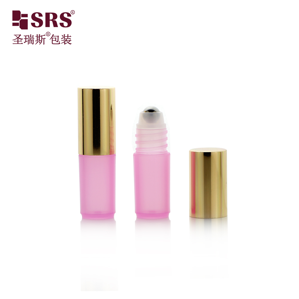 Perfume Oil Cosmetic Roll On Bottles 3ml Empty Roller Vials with Aluminum Screw Lid