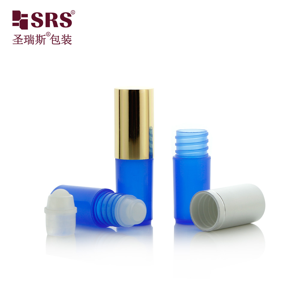 Perfume Oil Cosmetic Roll On Bottles 3ml Empty Roller Vials with Aluminum Screw Lid