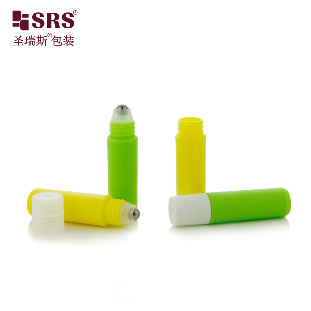 Factory Direct Sale 2ml Mini Travel Roll On Bottle Skin Care Serum PP Plastic Massage Bottle With Steel Roller Ball