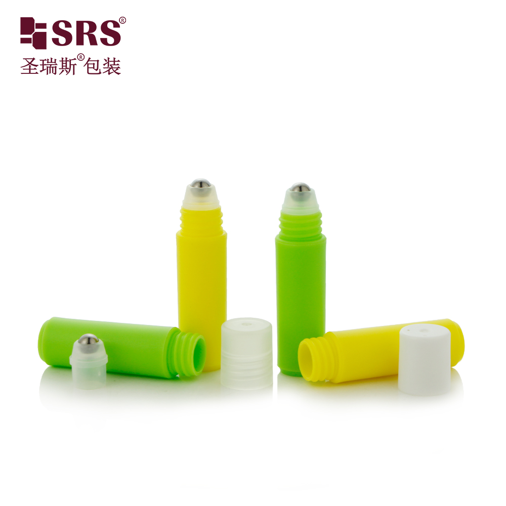 Factory Direct Sale 2ml Mini Travel Roll On Bottle Skin Care Serum PP Plastic Massage Bottle With Steel Roller Ball