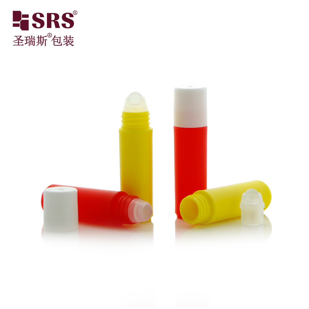 Factory Direct Sale 2ml Mini Travel Roll On Bottle Skin Care Serum PP Plastic Massage Bottle With Steel Roller Ball