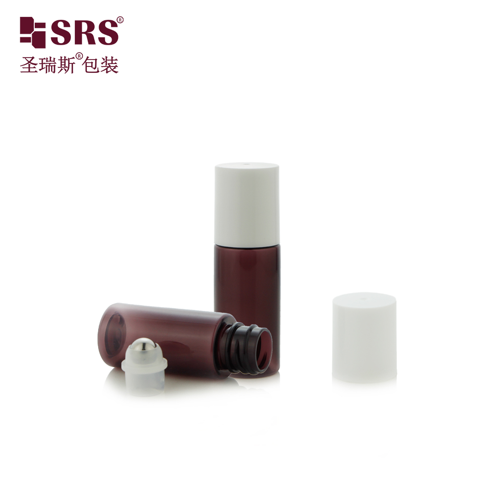 15ml New Arrival Neck 18 Custom Semi-transparent Solid Injection Color PET Roll On Bottle For Skincare