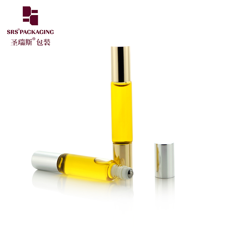 No Leakage 10ml 12ml Double Ended Roll On Glass Bottle For Perfume Essential Oil Anti-itching