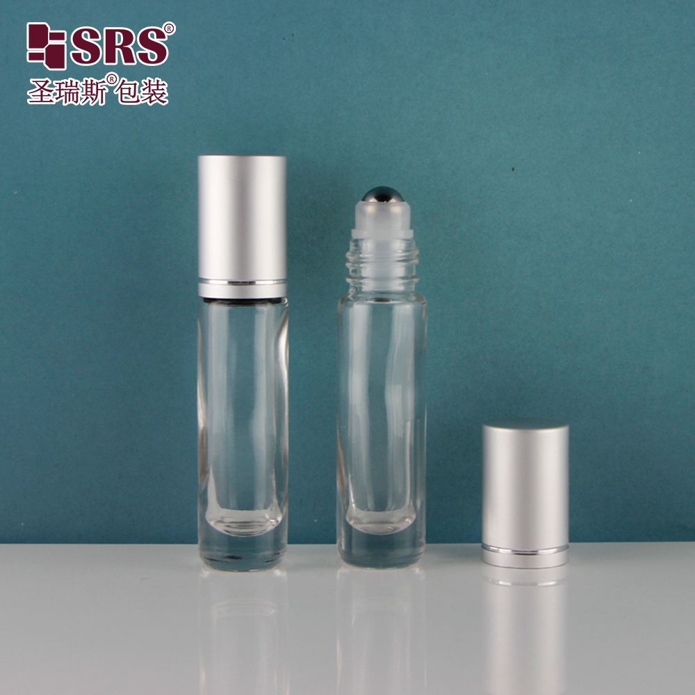 8ML Durable Molded Glass Roller Bottle Custom Color For Nail Care Oil Perfume Serum Oil