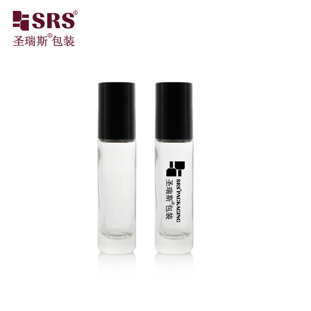 8ML Durable Molded Glass Roller Bottle Custom Color For Nail Care Oil Perfume Serum Oil