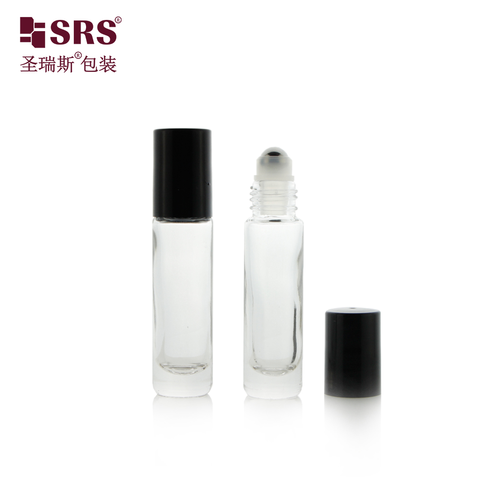 8ML Durable Molded Glass Roller Bottle Custom Color For Nail Care Oil Perfume Serum Oil