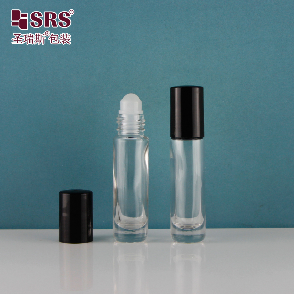 8ML Durable Molded Glass Roller Bottle Custom Color For Nail Care Oil Perfume Serum Oil