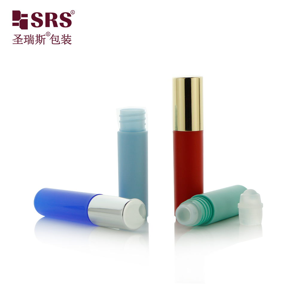 Color Custom 5ml plastic roll on bottle for eye care roller massage product