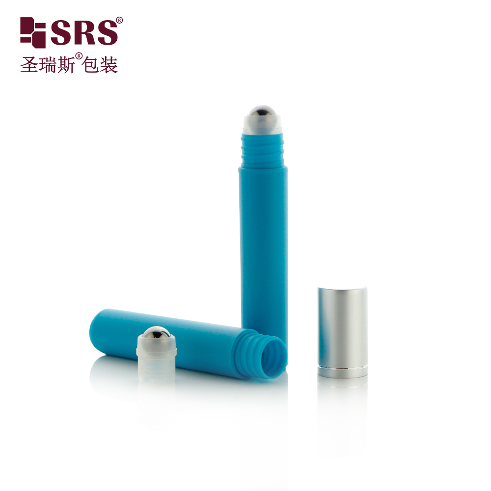 Hot Sale 7ml Green Roll On Bottle Empty PP Plastic Bottles with Roller Ball for Cosmetics