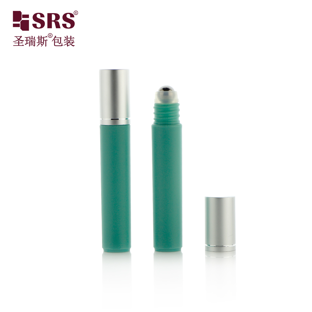 Hot Sale 7ml Green Roll On Bottle Empty PP Plastic Bottles with Roller Ball for Cosmetics