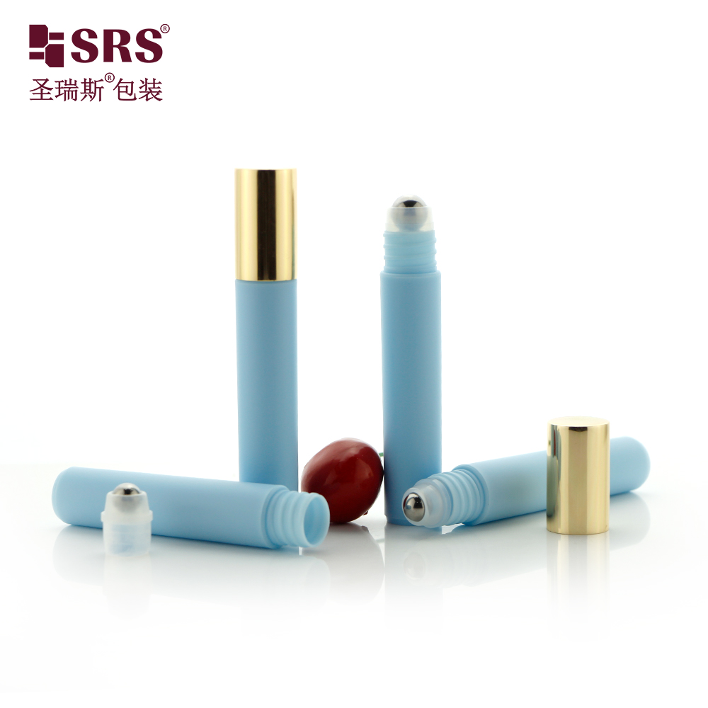 Hot Sale 7ml Green Roll On Bottle Empty PP Plastic Bottles with Roller Ball for Cosmetics