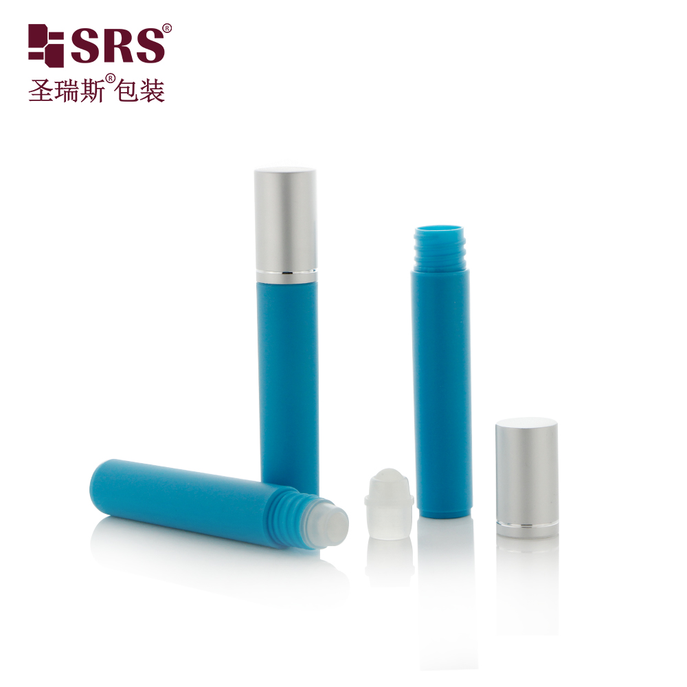 Hot Sale 7ml Green Roll On Bottle Empty PP Plastic Bottles with Roller Ball for Cosmetics