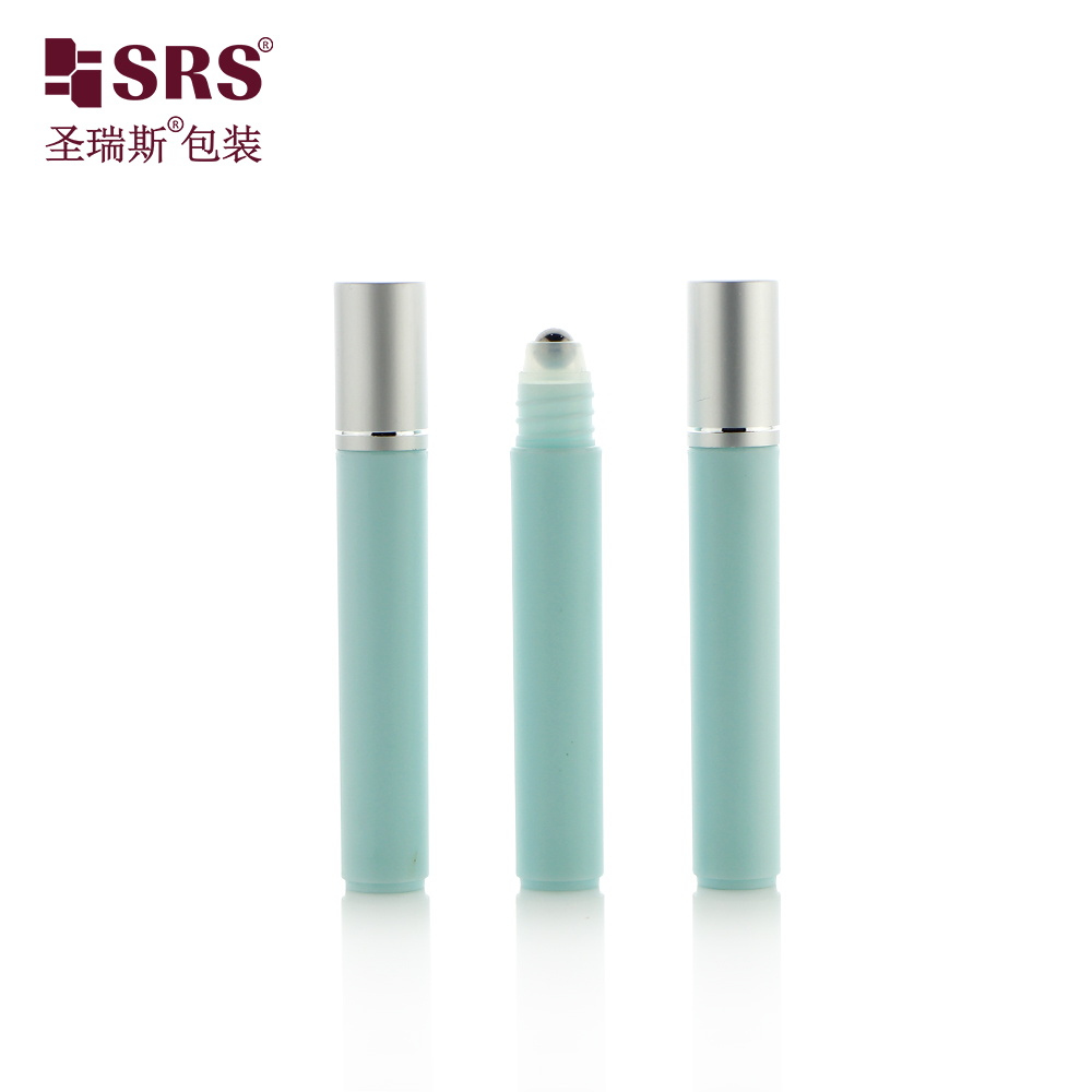 Empty Cosmetic Packaging Injection Color Eye Serum 8ml Plastic Roll On Bottle