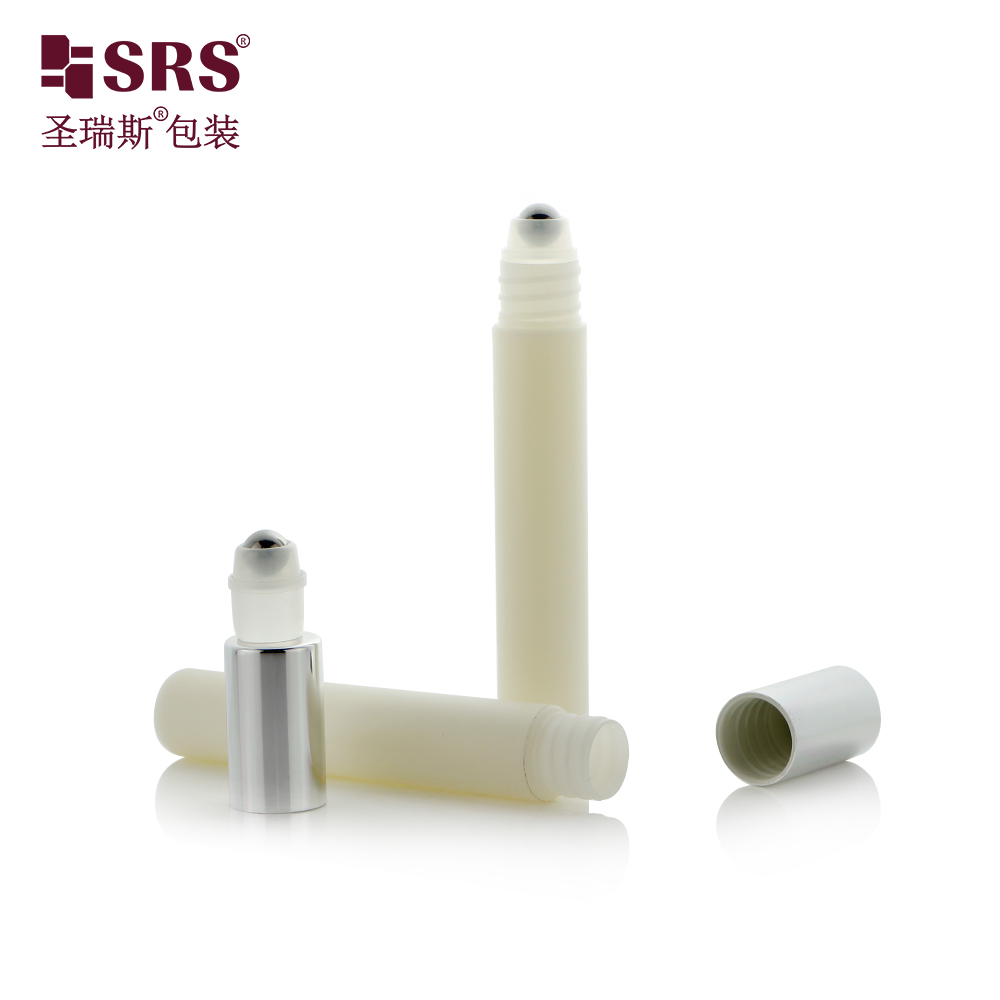 Empty Cosmetic Packaging Injection Color Eye Serum 8ml Plastic Roll On Bottle