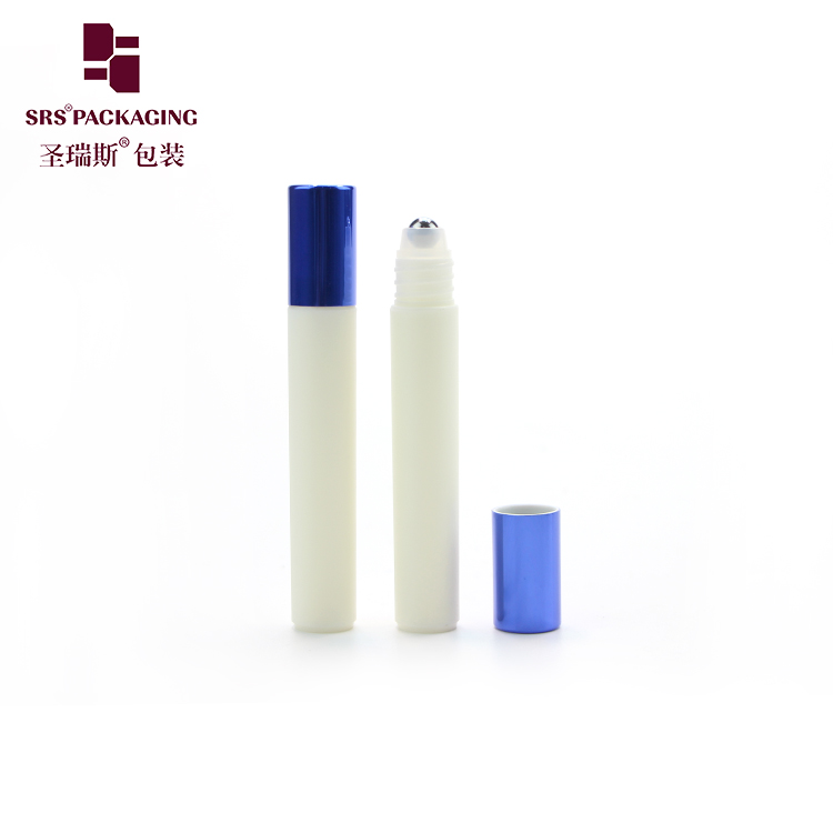 Empty Cosmetic Packaging Injection Color Eye Serum 8ml Plastic Roll On Bottle