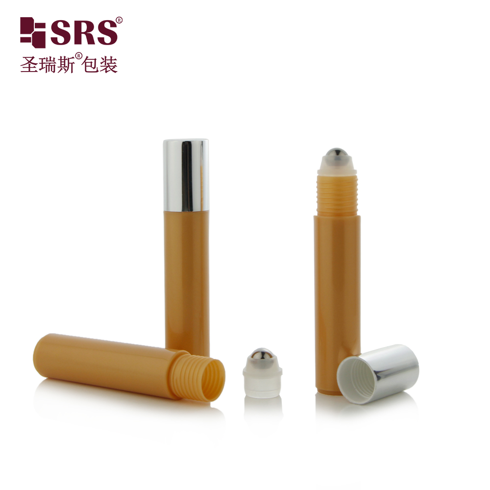 Empty 12ml roller bottle plastic roller ball easy to use roll on bottle