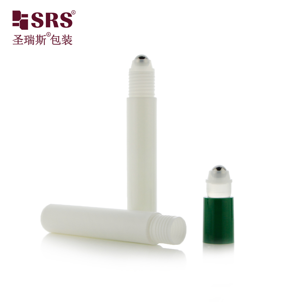 Transparent Frosted 15ml Eye Serum Roll On Bottle PP PCR Eco-friendly Refreshing Anti-itch Roller Bottle With Steel Ball