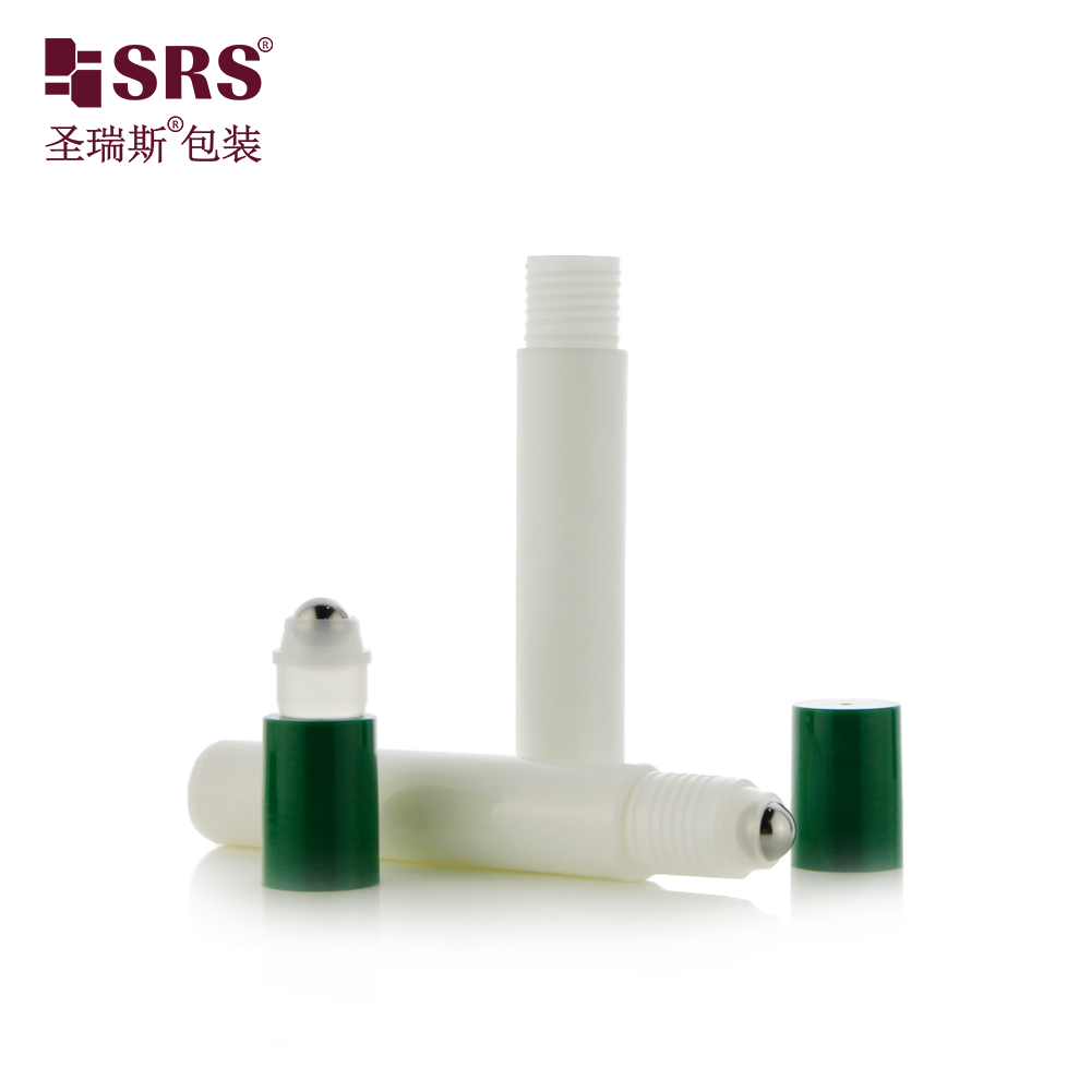 Transparent Frosted 15ml Eye Serum Roll On Bottle PP PCR Eco-friendly Refreshing Anti-itch Roller Bottle With Steel Ball