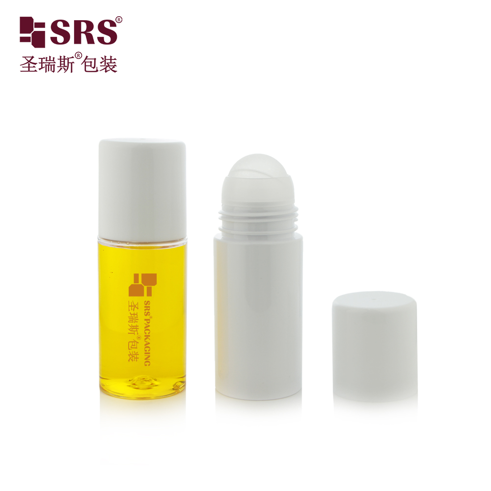 PET43-130ML Wholesale Clear PET Plastic Roller Bottle for Massage Soothing Gel