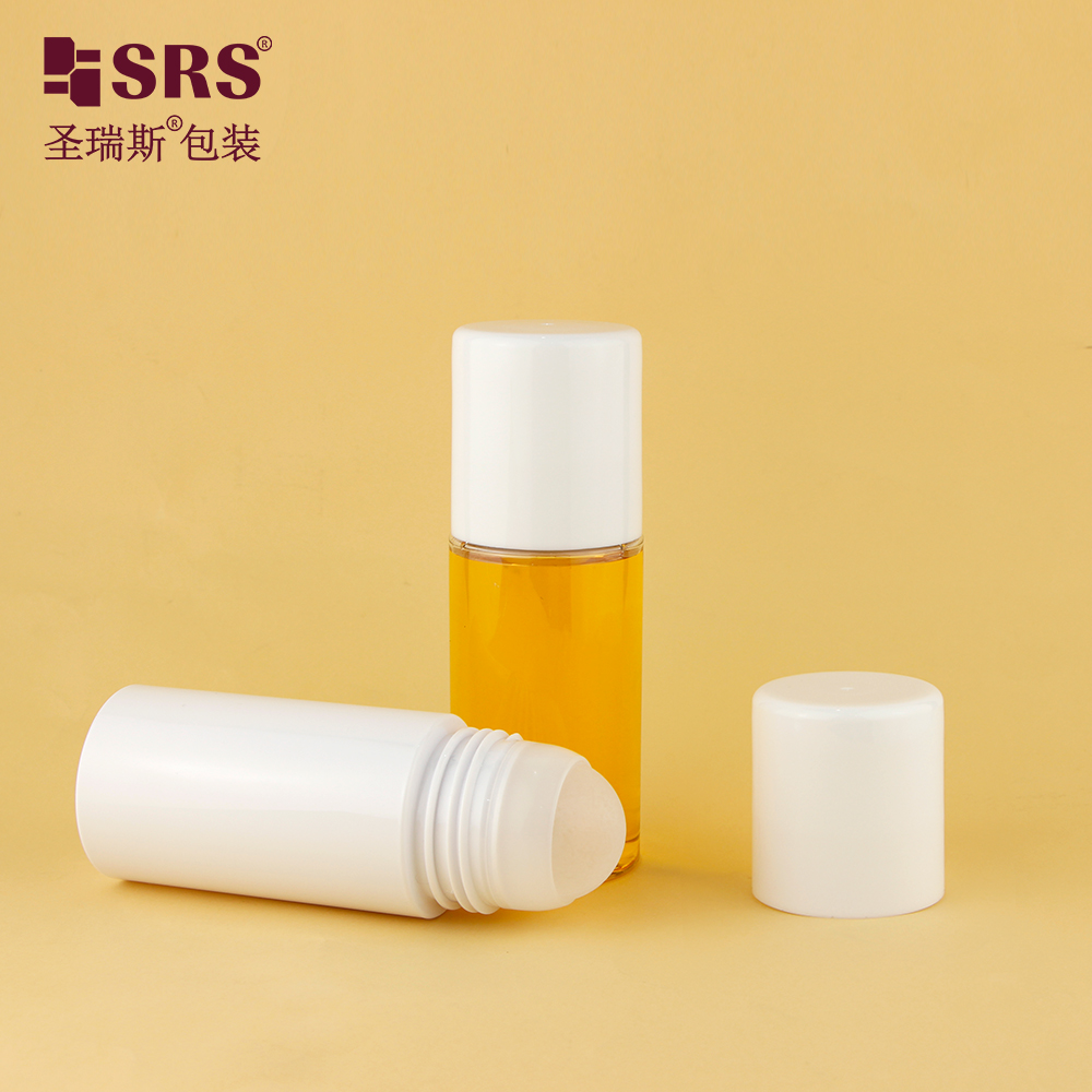 PET43-130ML Wholesale Clear PET Plastic Roller Bottle for Massage Soothing Gel