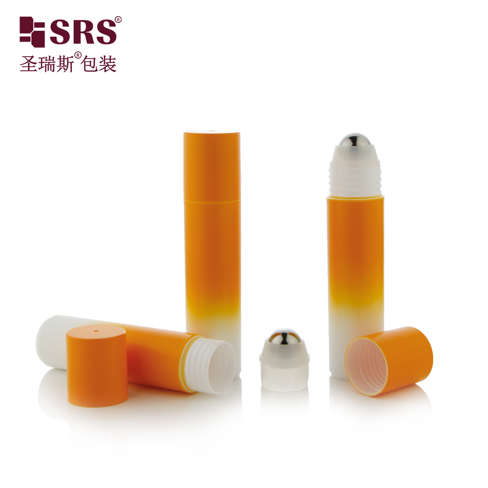 RPP 30ml 1oz Good Quality Gradient Orange PP Recycled Plastic Roll on Bottle For Hair Tonic Oil