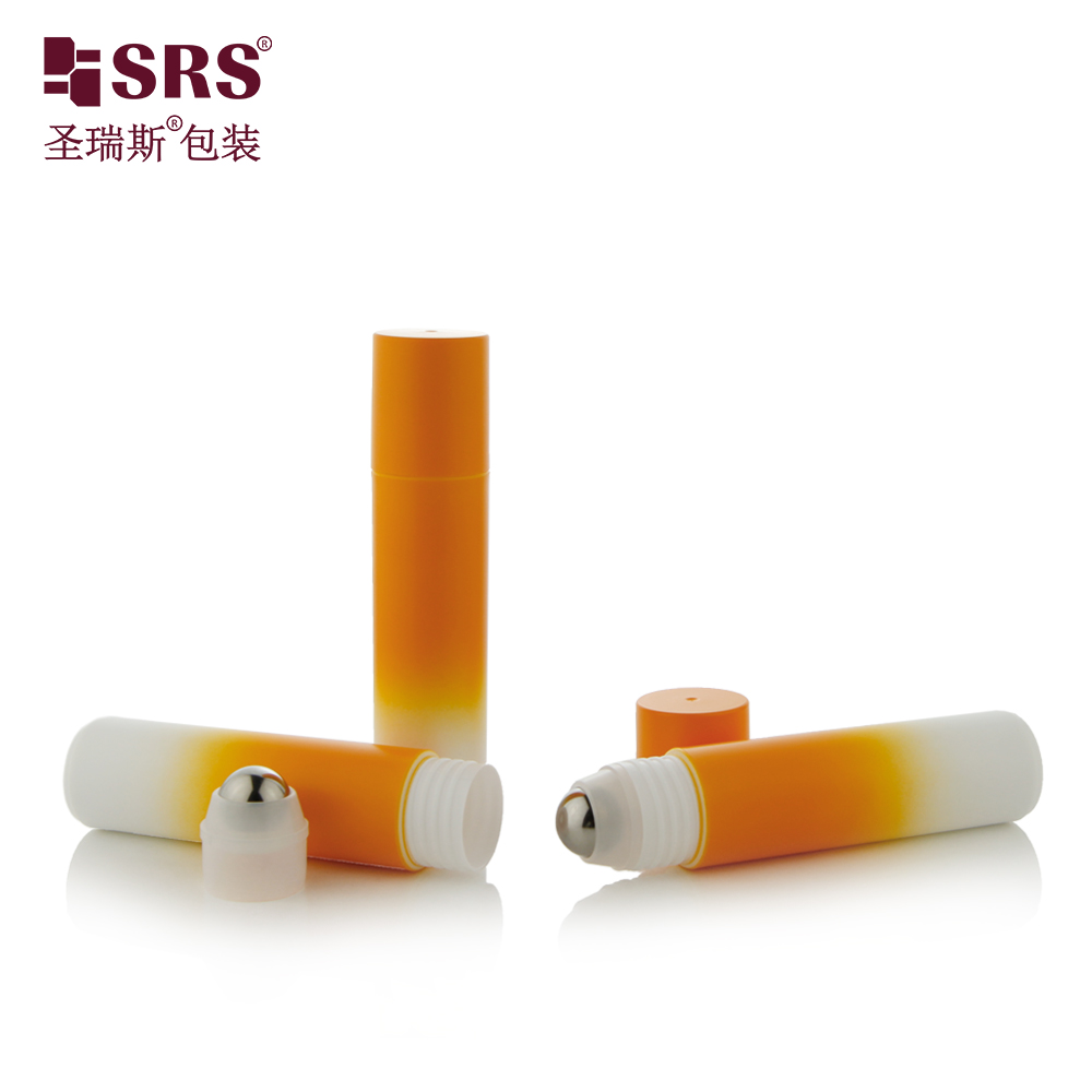 RPP 30ml 1oz Good Quality Gradient Orange PP Recycled Plastic Roll on Bottle For Hair Tonic Oil