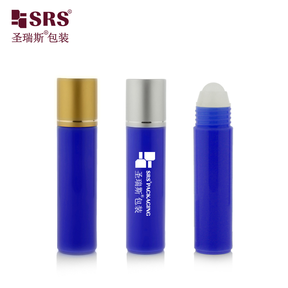 Multicolor 30ml PP PCR Aluminum Cap Roll On Bottle For Skincare Serum Anti-itch Liquid