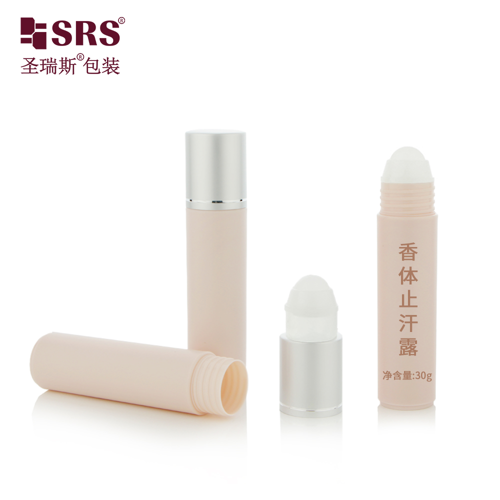 Multicolor 30ml PP PCR Aluminum Cap Roll On Bottle For Skincare Serum Anti-itch Liquid