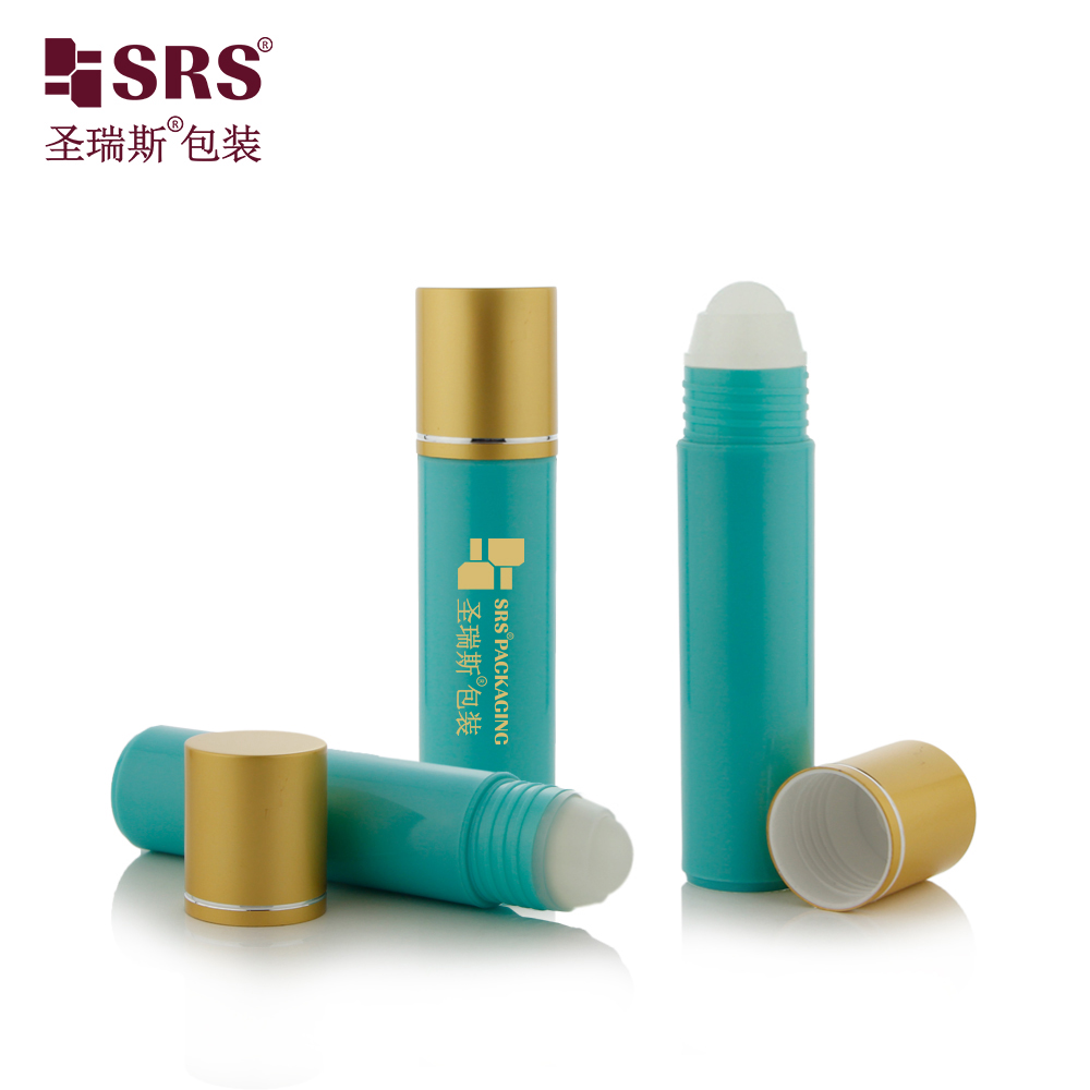 Multicolor 30ml PP PCR Aluminum Cap Roll On Bottle For Skincare Serum Anti-itch Liquid