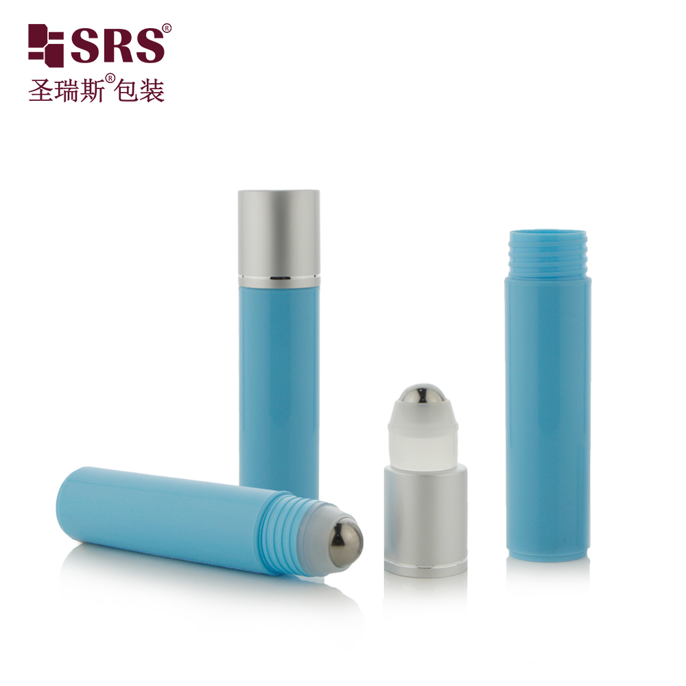 Multicolor 30ml PP PCR Aluminum Cap Roll On Bottle For Skincare Serum Anti-itch Liquid