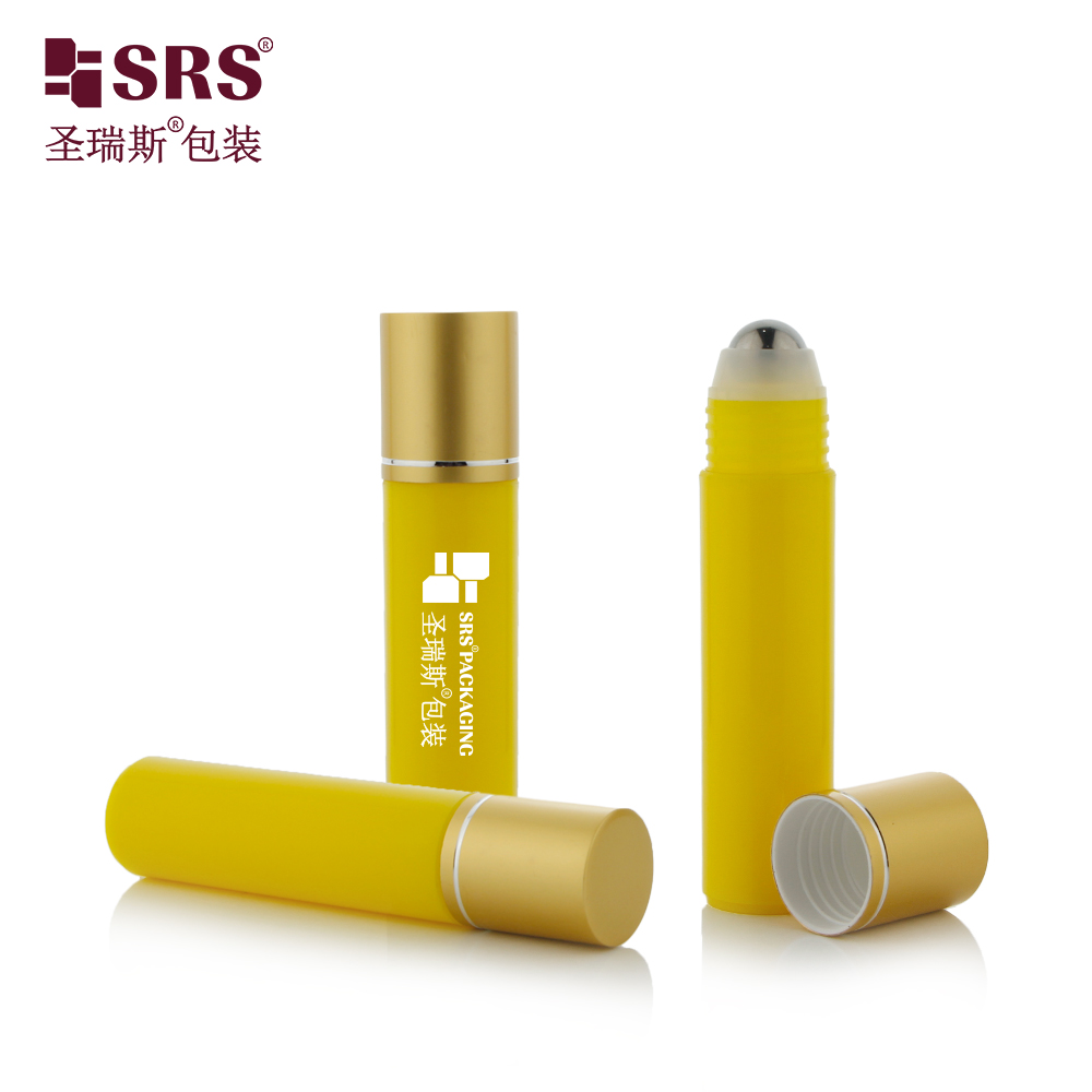 Multicolor 30ml PP PCR Aluminum Cap Roll On Bottle For Skincare Serum Anti-itch Liquid