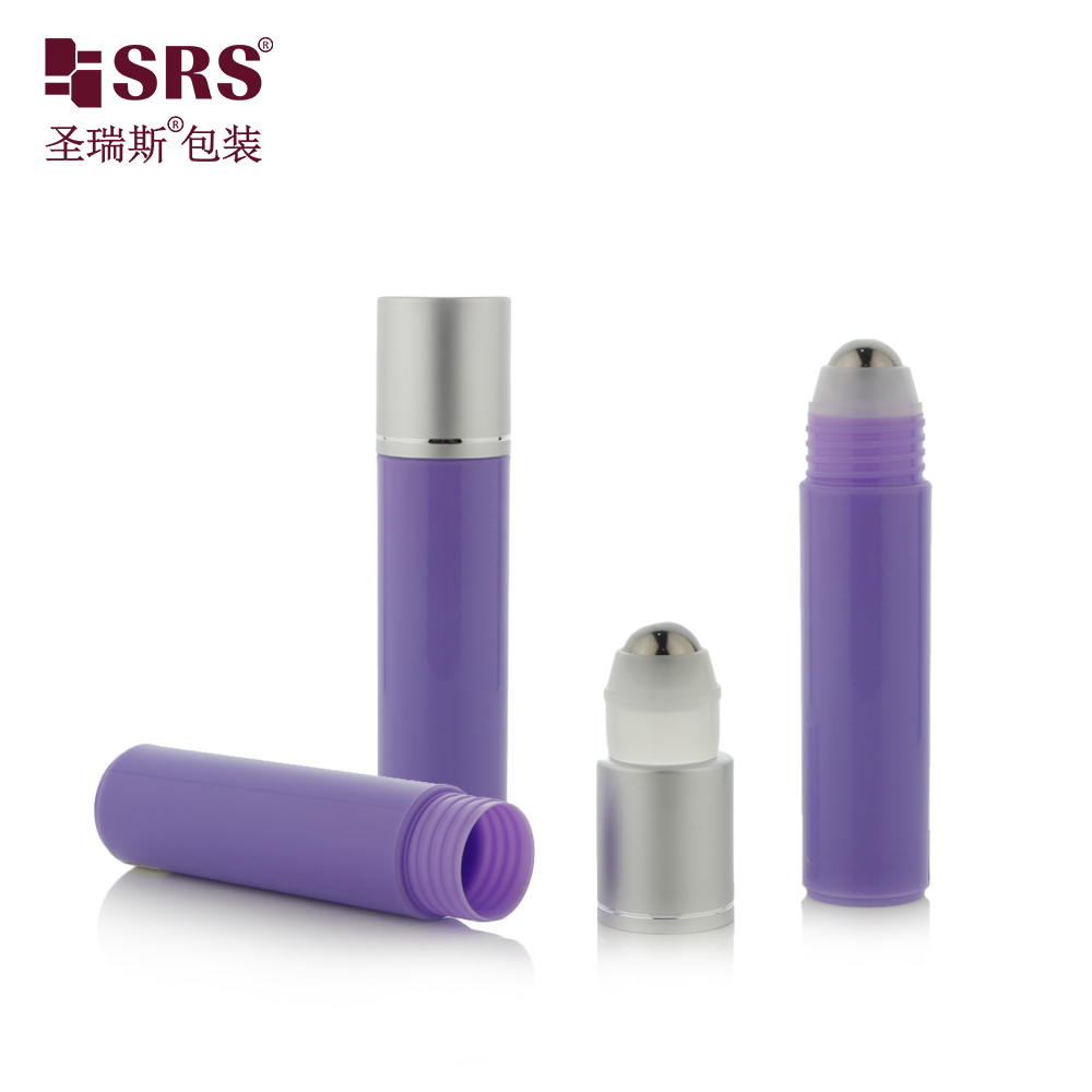 Multicolor 30ml PP PCR Aluminum Cap Roll On Bottle For Skincare Serum Anti-itch Liquid