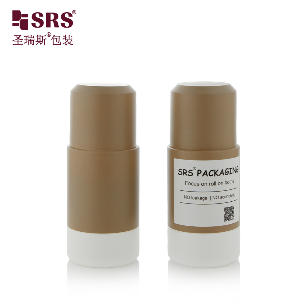 New Design PP PCR Replacement 50ml 75ml Plastic Deodorant Bottle Roll On Container With Stainless Ball