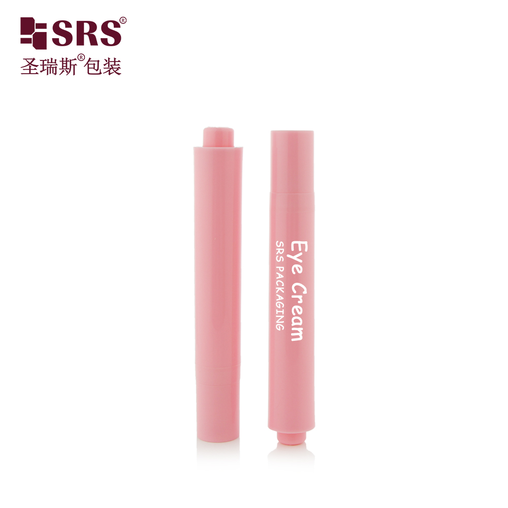 Luxury Airless Eye Cream Packaging 15ml Pink Roll On Bottle Airless Bottle For Skin Care Packaging 