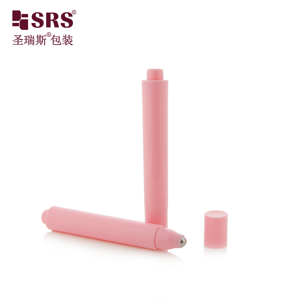 Luxury Airless Eye Cream Packaging 15ml Pink Roll On Bottle Airless Bottle For Skin Care Packaging 