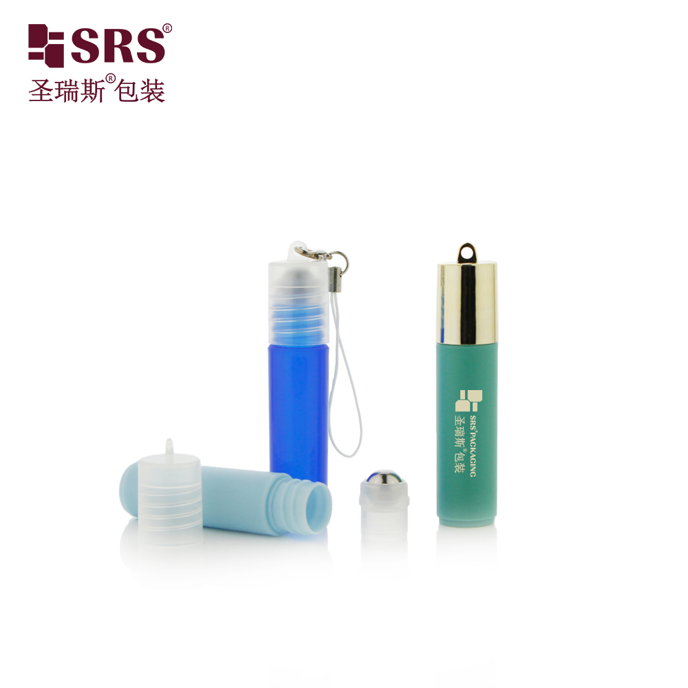 SRS Portable Exquisite 5ml PP Plastic Roll On Bottle Cap With Hook