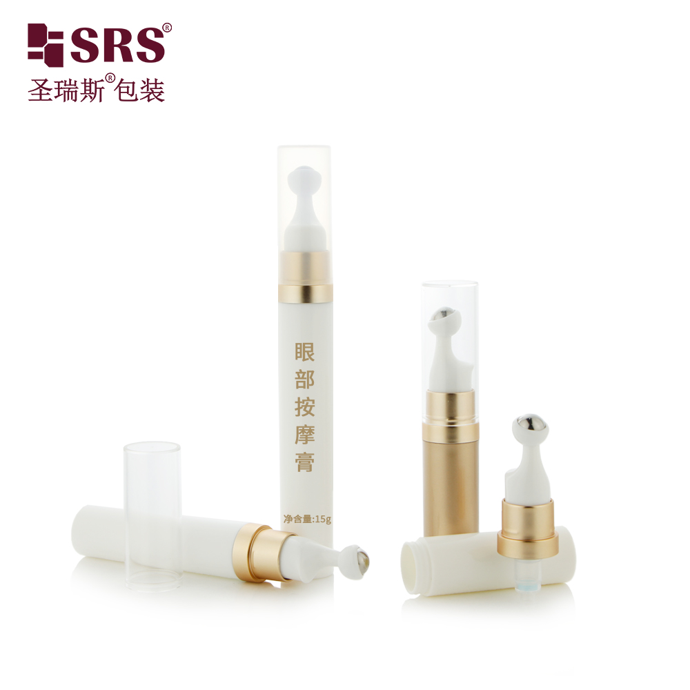 New Product Fashion 7.5ml 10ml 15ml Empty Matte Frosted Brown Plastic Airless Pump Bottle