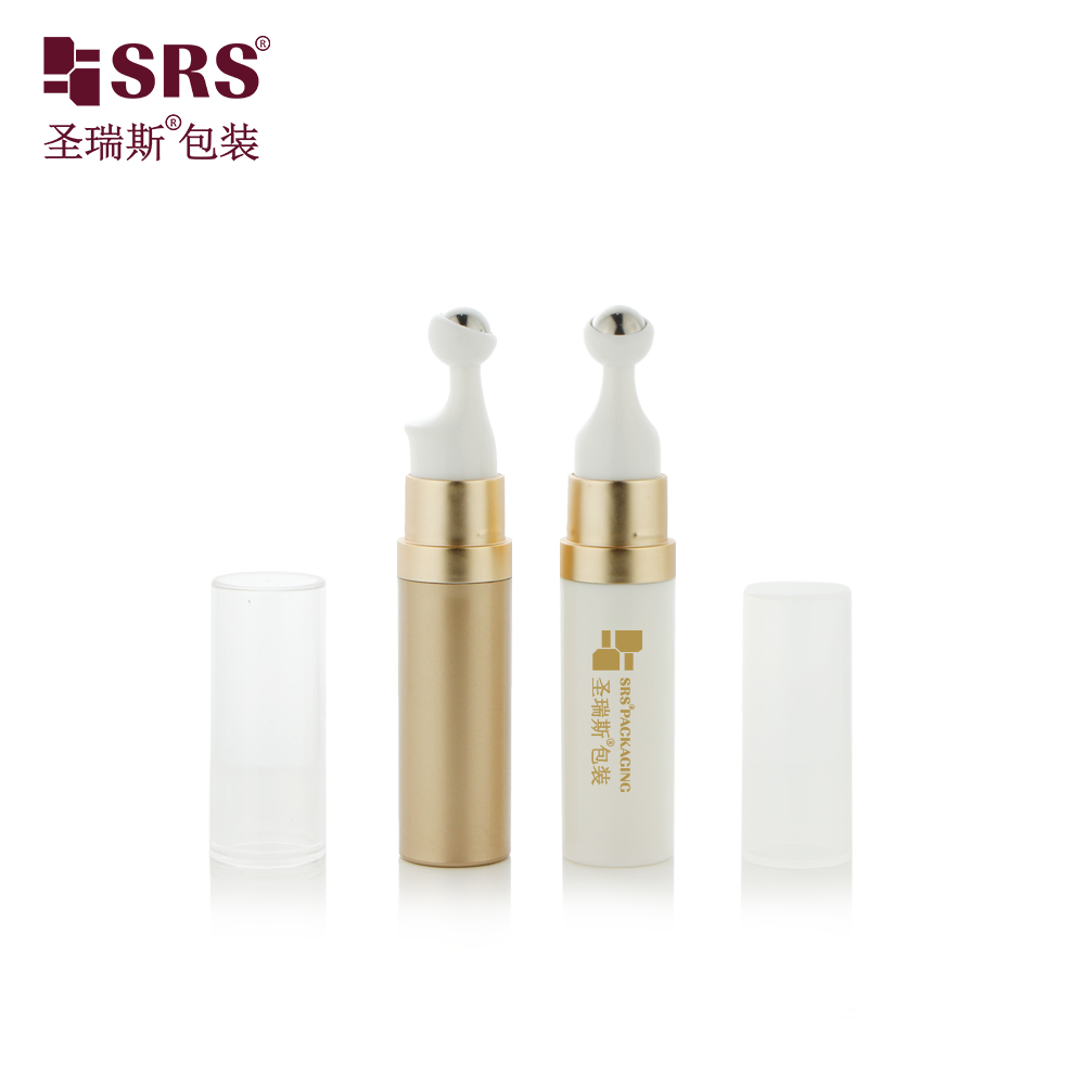 New Product Fashion 7.5ml 10ml 15ml Empty Matte Frosted Brown Plastic Airless Pump Bottle