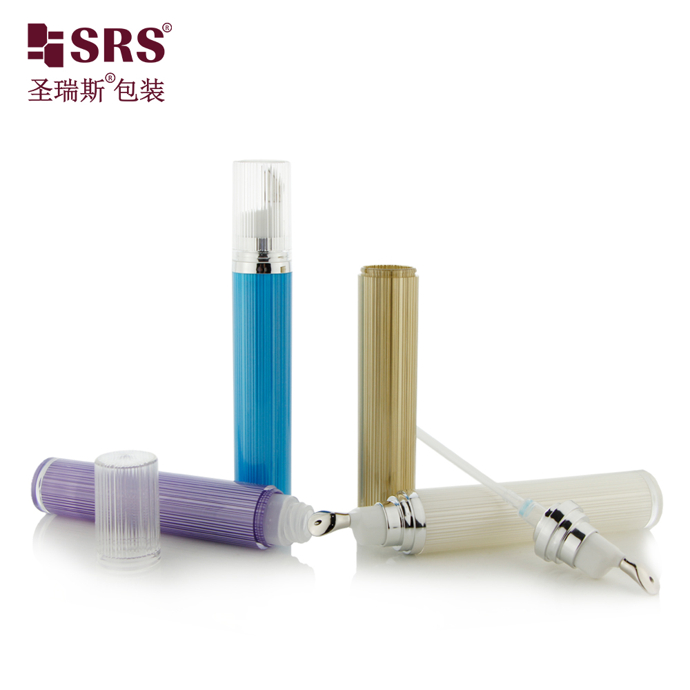 Empty Acrylic Double Wall 15ml 20ml Eye Cream Massage Roller Steel Ball Roll On Plastic Bottle