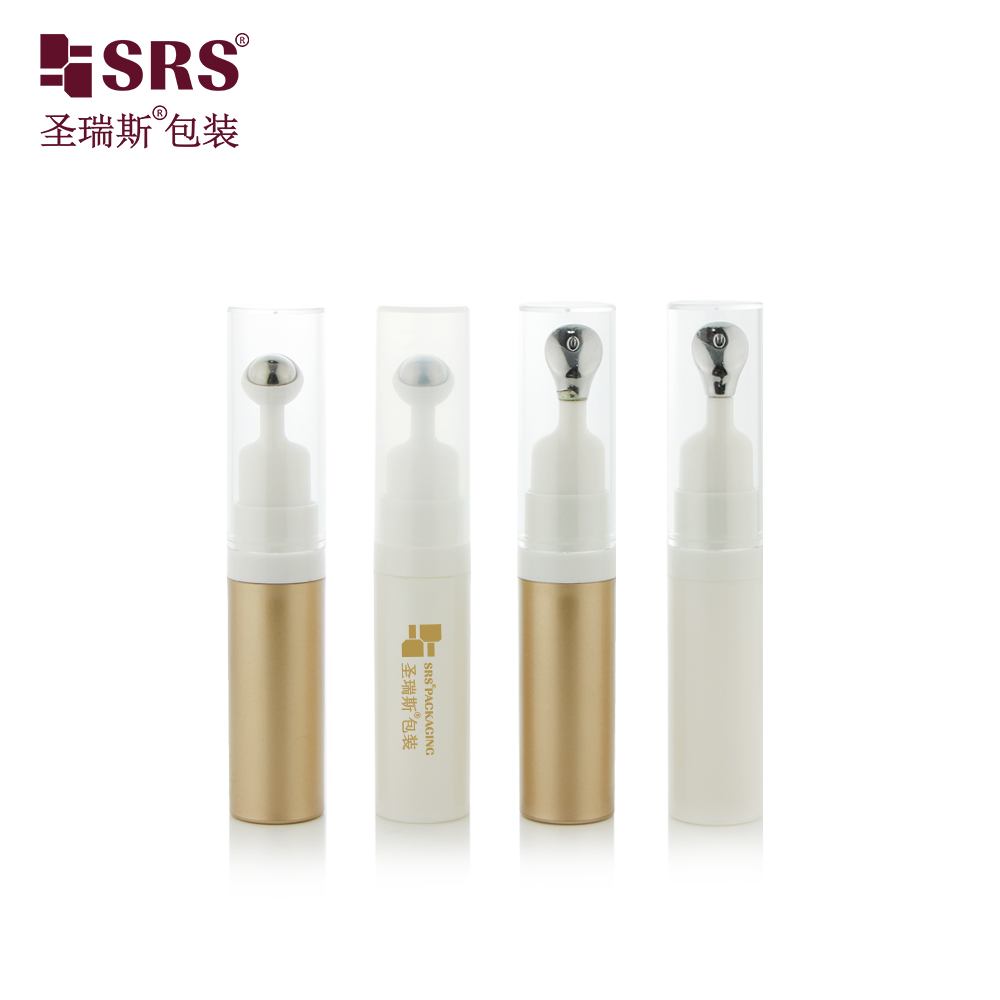 A0035-B-10ml Empty White PP Plastic Bottle With Silver Metal Tip Applicator 