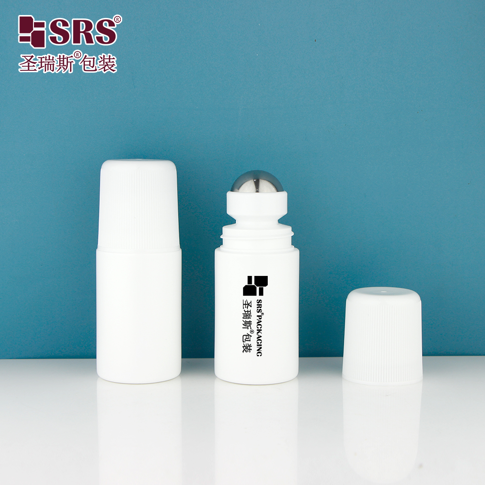 60ml Round Matte Finished No Leakage Gel Roller Ball Bottles Roll On Deodorant Bottle