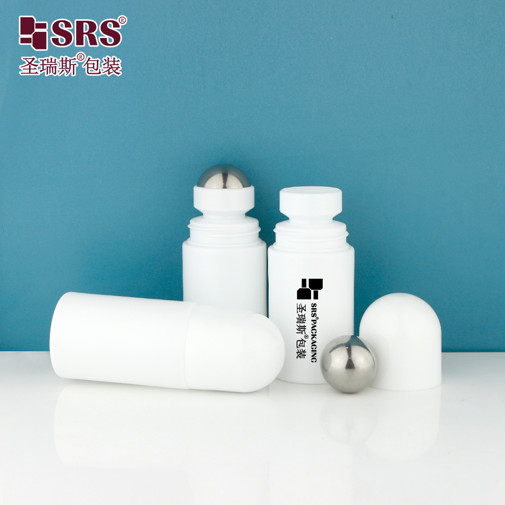 60ml Round Matte Finished No Leakage Gel Roller Ball Bottles Roll On Deodorant Bottle