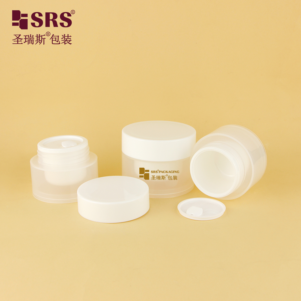 Sealed Travel Size Replaceable PP PCR 30g 50g Transparent Skincare Cream Jar For Face Care