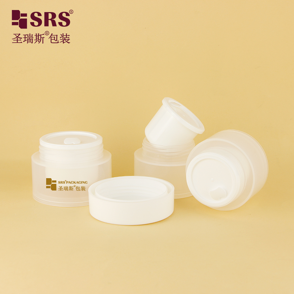 Sealed Travel Size Replaceable PP PCR 30g 50g Transparent Skincare Cream Jar For Face Care