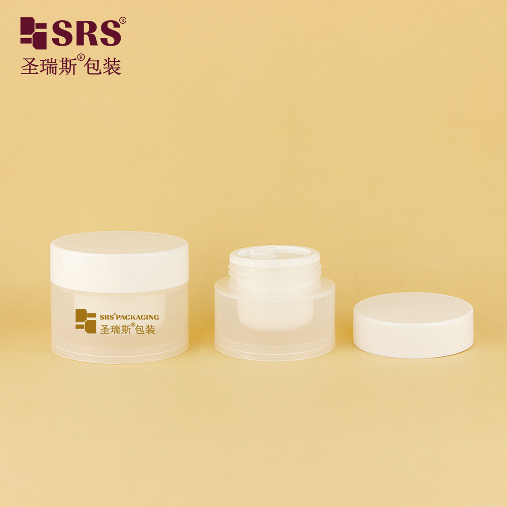 Sealed Travel Size Replaceable PP PCR 30g 50g Transparent Skincare Cream Jar For Face Care