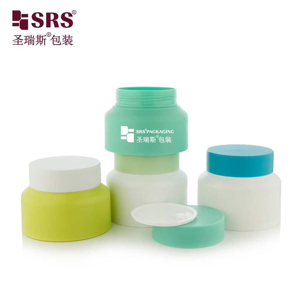 New product 80ml 100ml double wall PP plastic jar skin care empty container