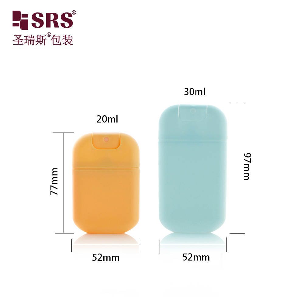 PP Eco-friendly 20ml 30ml Plastic Card Fine Mist Spray Bottle Refillable Style For Perfume Oral Freshener