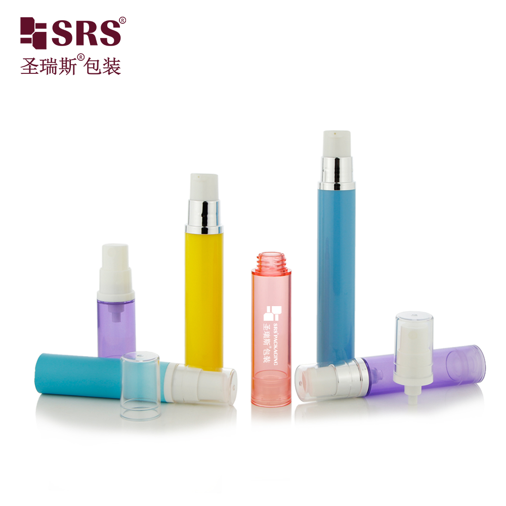 Cheap 5ml 10ml 12ml 15ml airless Serum bottle PP Plastic Empty cosmetic Packaging airless Cream bottle With Pump