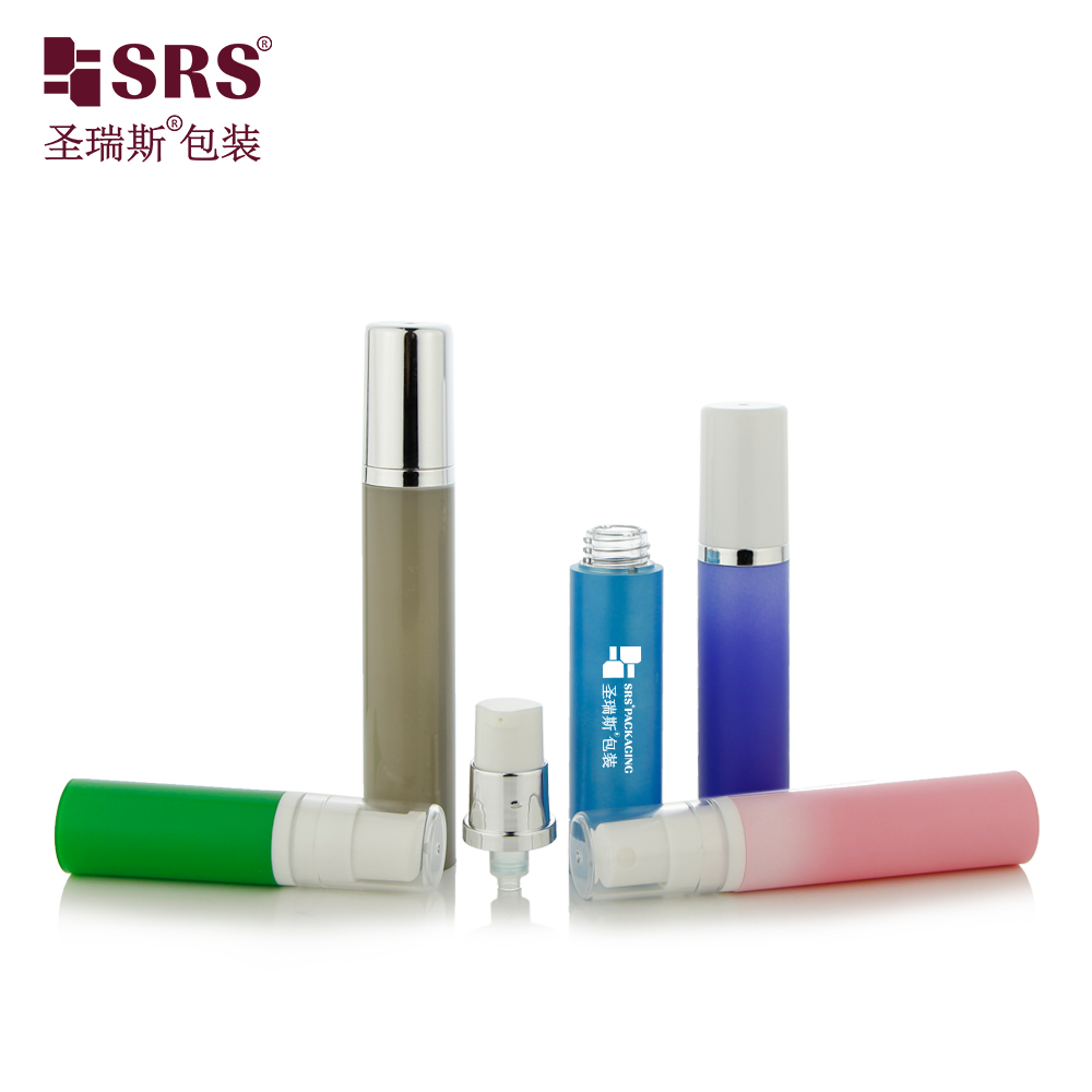 Cheap 5ml 10ml 12ml 15ml airless Serum bottle PP Plastic Empty cosmetic Packaging airless Cream bottle With Pump